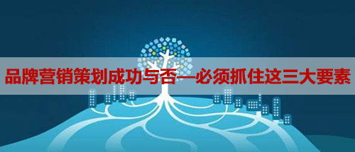 品牌營銷策劃成功與否，必須抓住這三大要素
